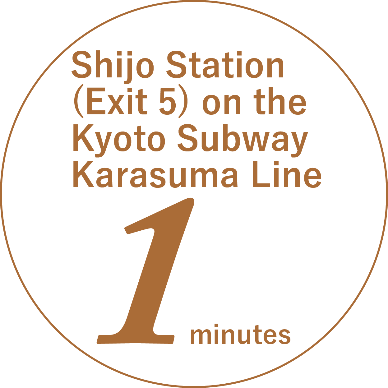 8-minute walk from Jingu-Marutamachi Station on the Keihan Railway
